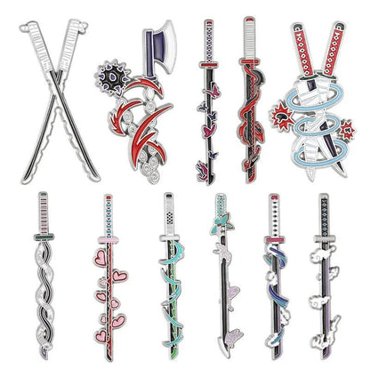 Anime Swords Enamel Pins