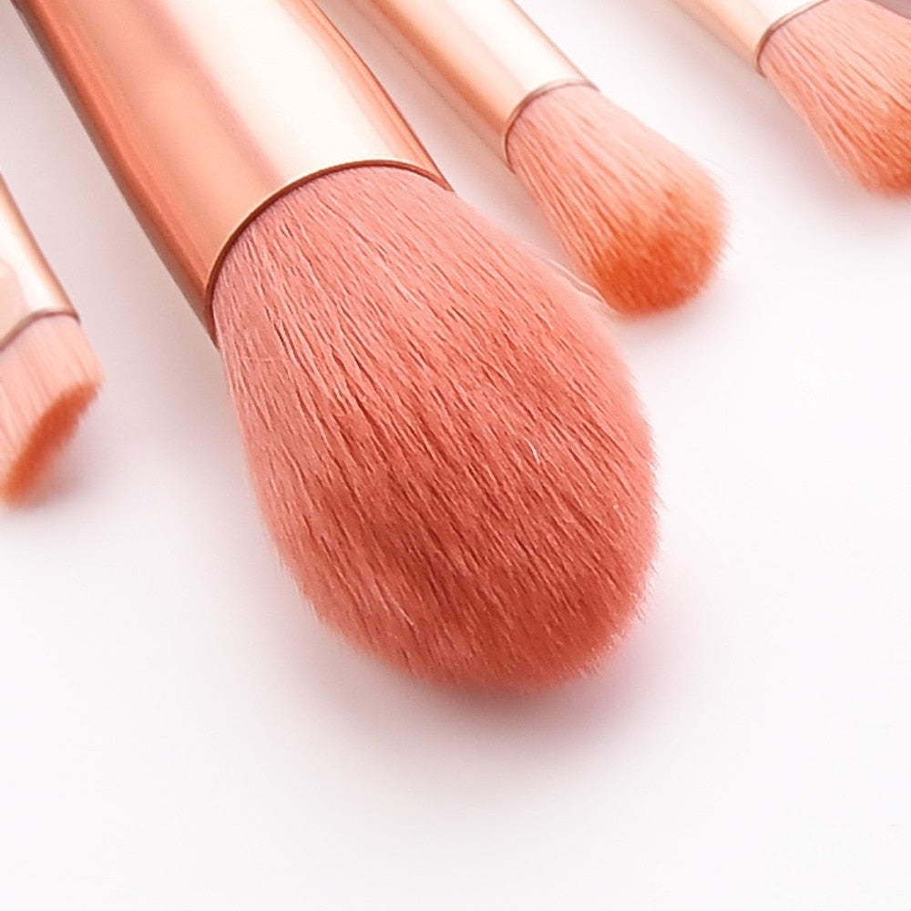Pink Makeup Brush 7pc Set