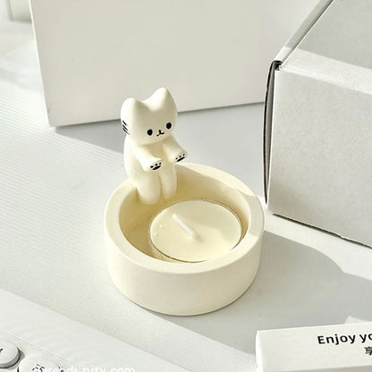 Kitten Tealight Candle Holder