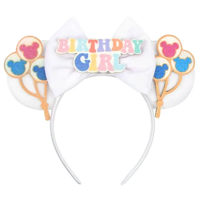 Birthday Girl Mouse Ears Headbands 2