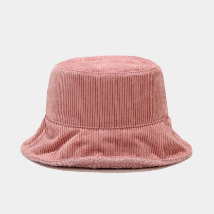 Corduroy Fleece Lined Bucket Hat