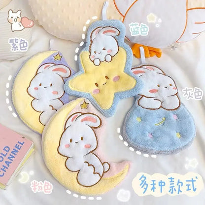 2-pc Celestial Bunnies Hanging Hand Towels