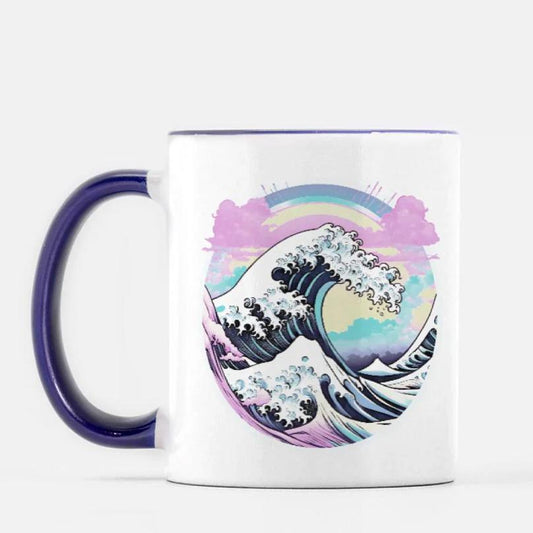 Pastel Great Wave Mug 11 oz.
