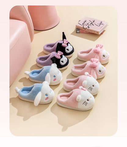 Kawaii Characters Plush Slippers