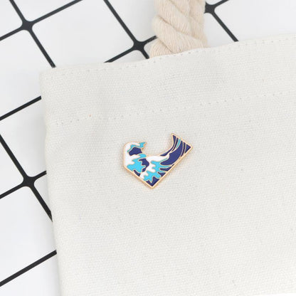 Great Wave Enamel Pin