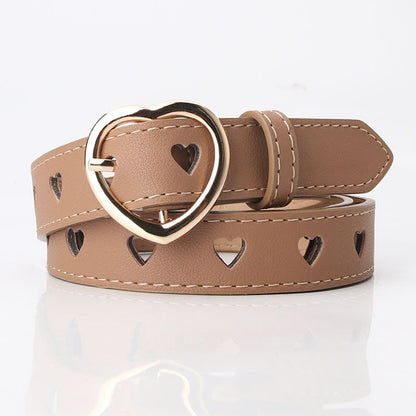 Fashion Heart Vegan Leather Belt