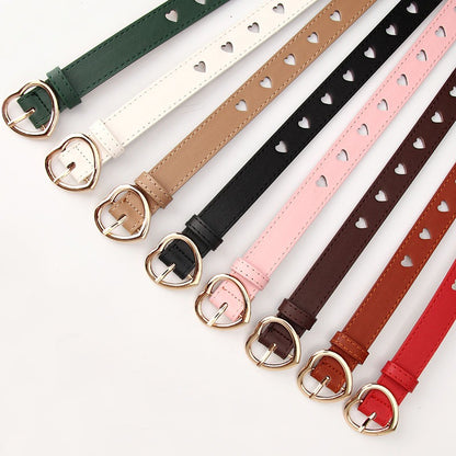 Fashion Heart Vegan Leather Belt