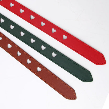 Fashion Heart Vegan Leather Belt