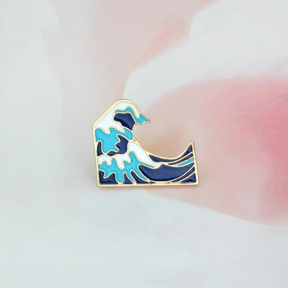 Great Wave Enamel Pin