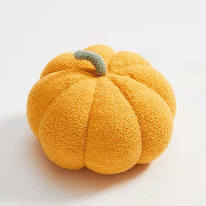 Plush Pumpkin Throw Pillow yellow