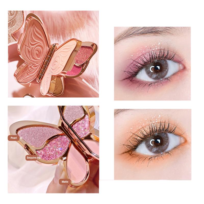 Butterfly Shimmer Eye Shadow Palette Compact