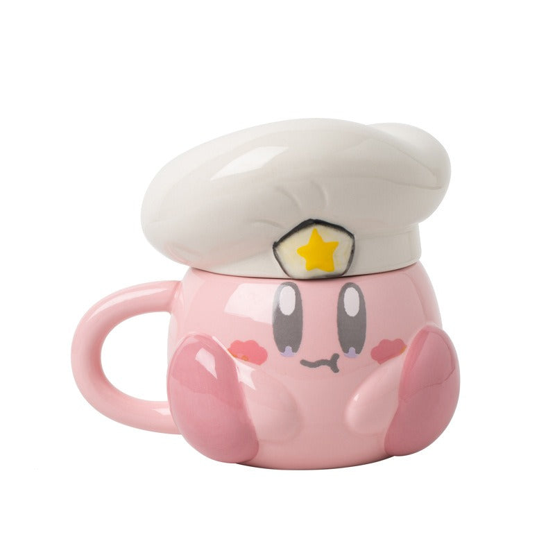 Hand Painted Chef Kirby Ceramic Mug