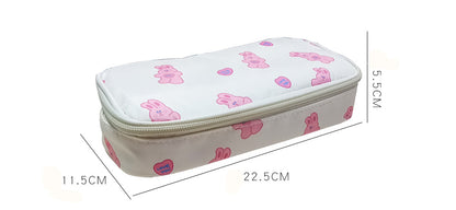 Cute Animal Print Canvas Pencil Case