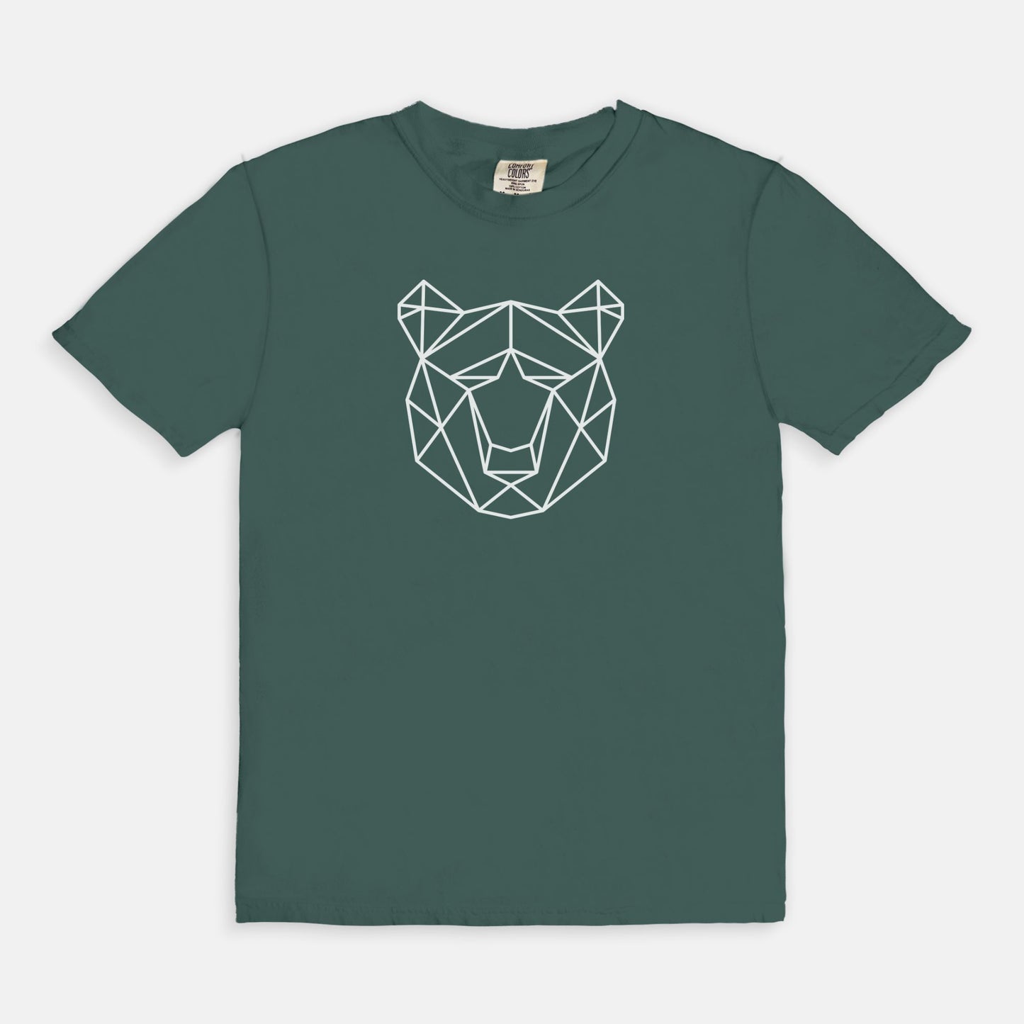 Geometric Bear Comfort Colors Tee