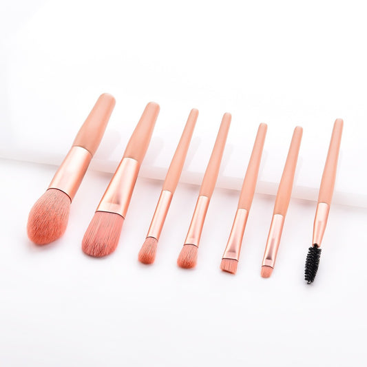 Pink Makeup Brush 7pc Set
