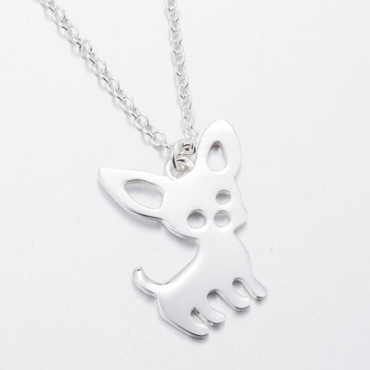 Chihuahua Silhouette Pendant Necklace