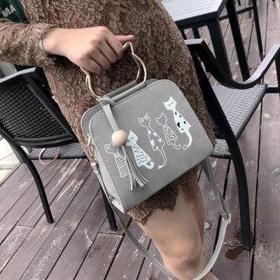 Cartoon Kitties Casual Handbag