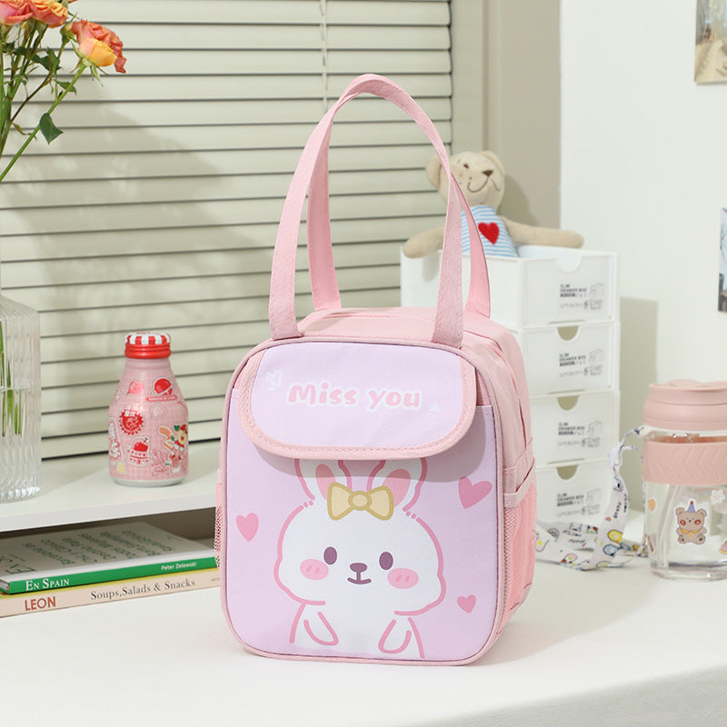Kawaii Character Insulated Lunch Box Pink