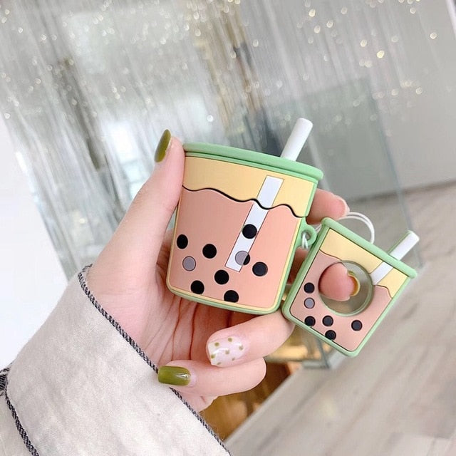 Boba Milk Tea Silicone Airpods 2 Case