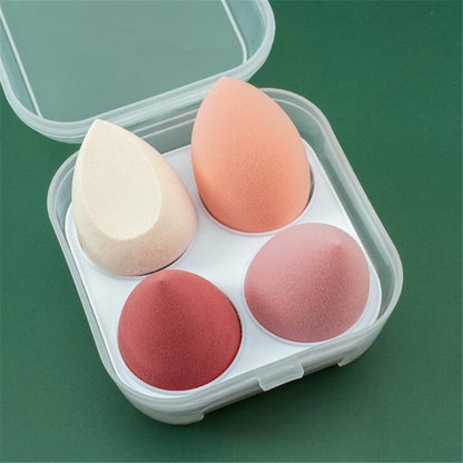 Makeup Blender Sponges 4-pc Set with Case