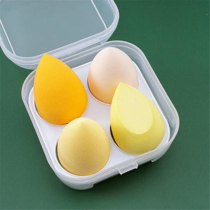 Makeup Blender Sponges 4-pc Set with Case