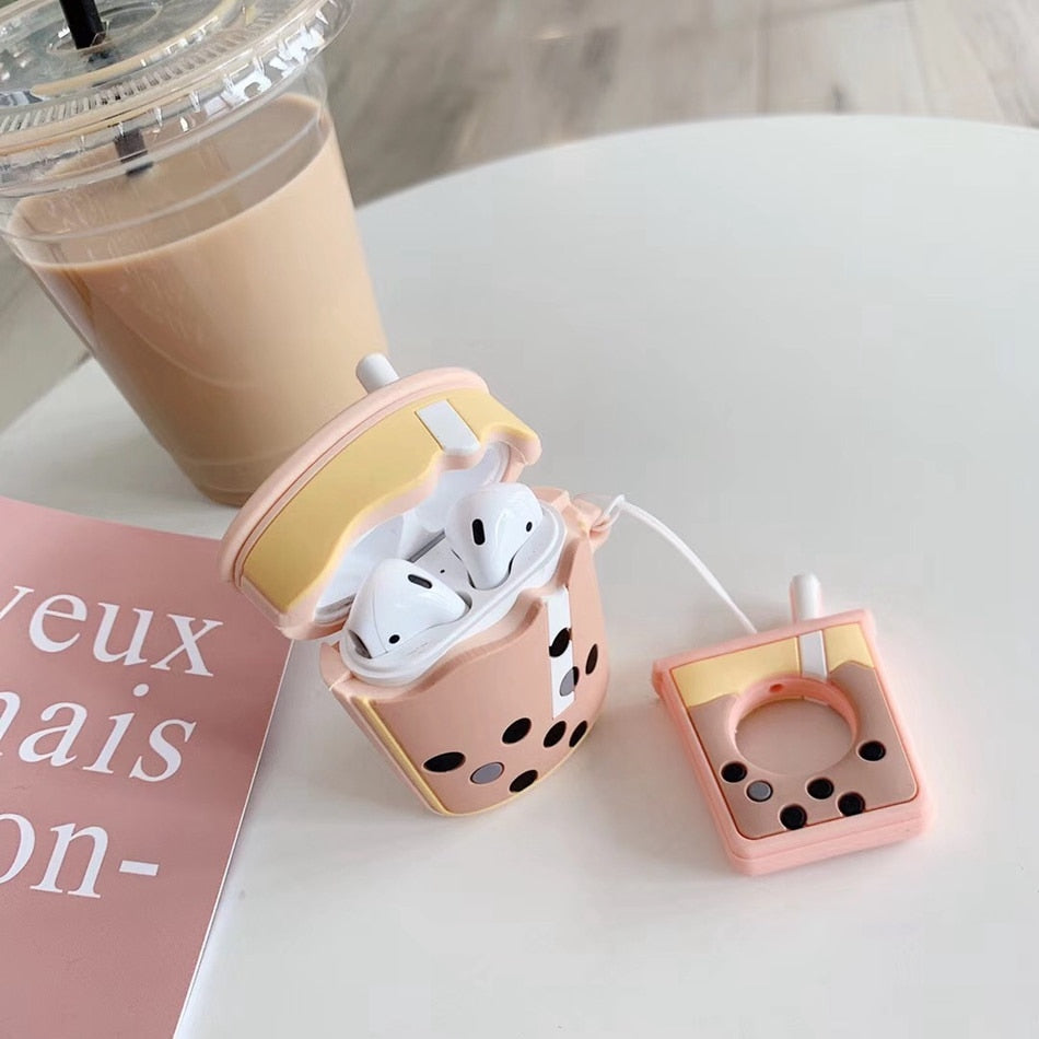 Boba Milk Tea Silicone Airpods 2 Case