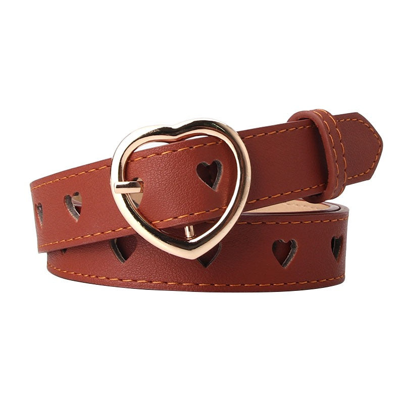 Fashion Heart Vegan Leather Belt