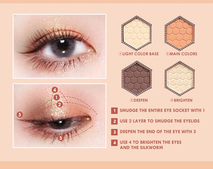 Honeycomb Earth Tones 12-Color Eyeshadow Palette