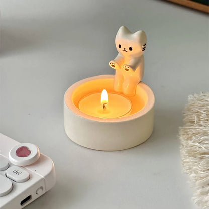 Kitten Tealight Candle Holder