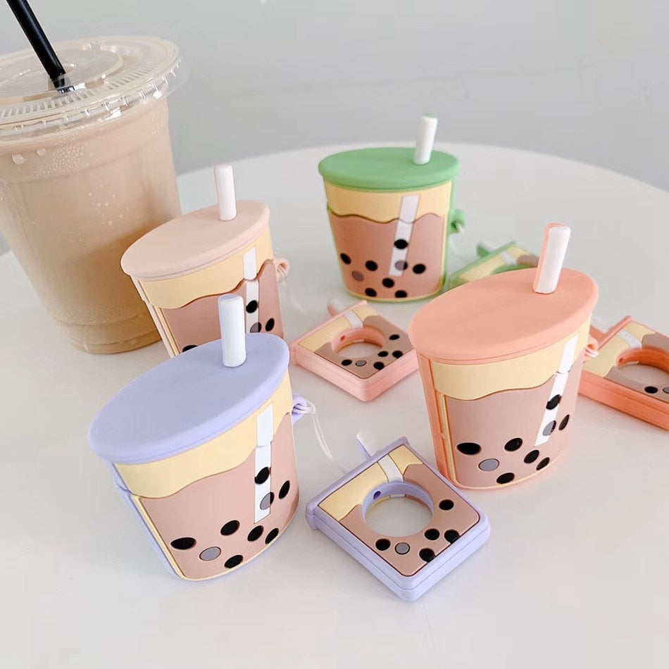 Boba Milk Tea Silicone Airpods 2 Case