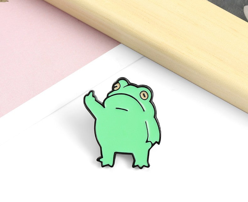 Communicative Frog Enamel Pin