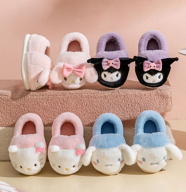 Kawaii Characters Plush Slippers