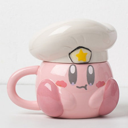 Hand Painted Chef Kirby Ceramic Mug Default Title
