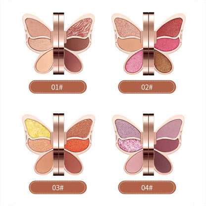 Butterfly Shimmer Eye Shadow Palette Compact