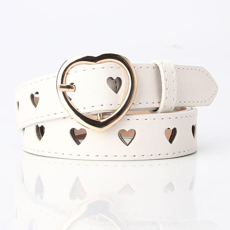 Fashion Heart Vegan Leather Belt