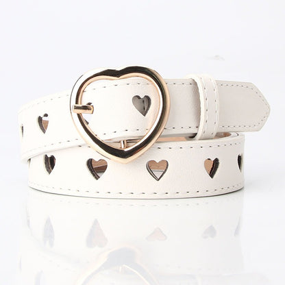 Fashion Heart Vegan Leather Belt