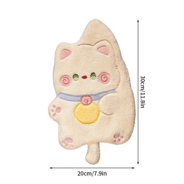 Cute Kitty Hanging Hand Towels