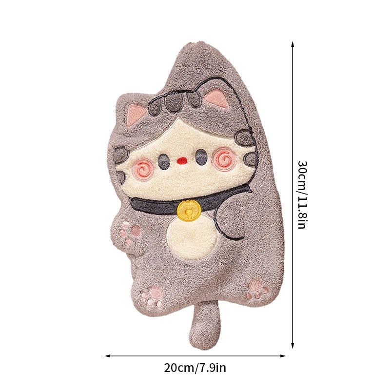 Cute Kitty Hanging Hand Towels