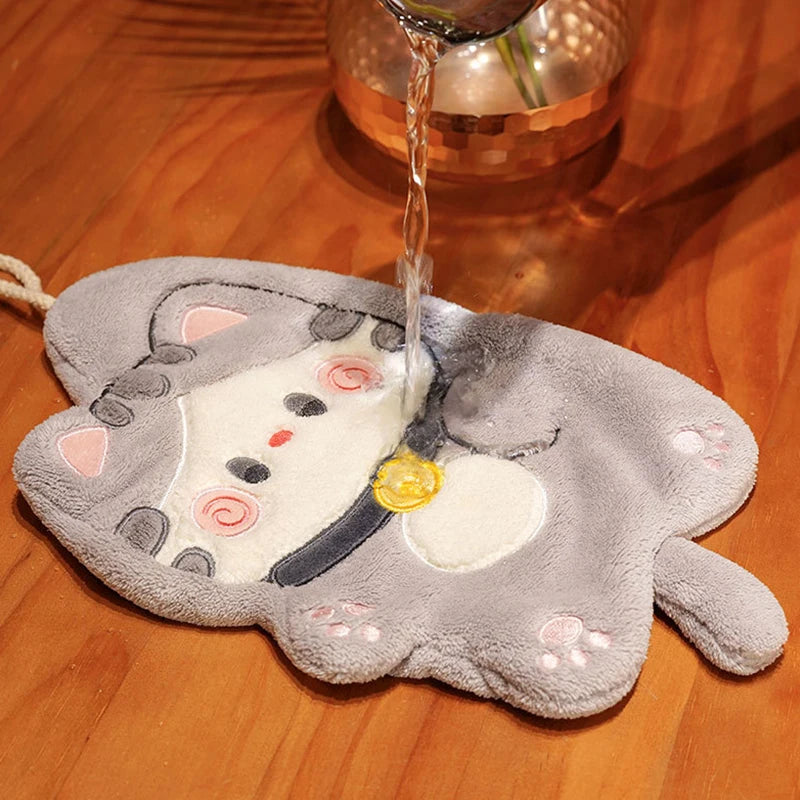 Cute Kitty Hanging Hand Towels