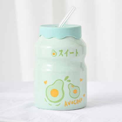 Ceramic Pastel Fruit Yakult Milk Cup