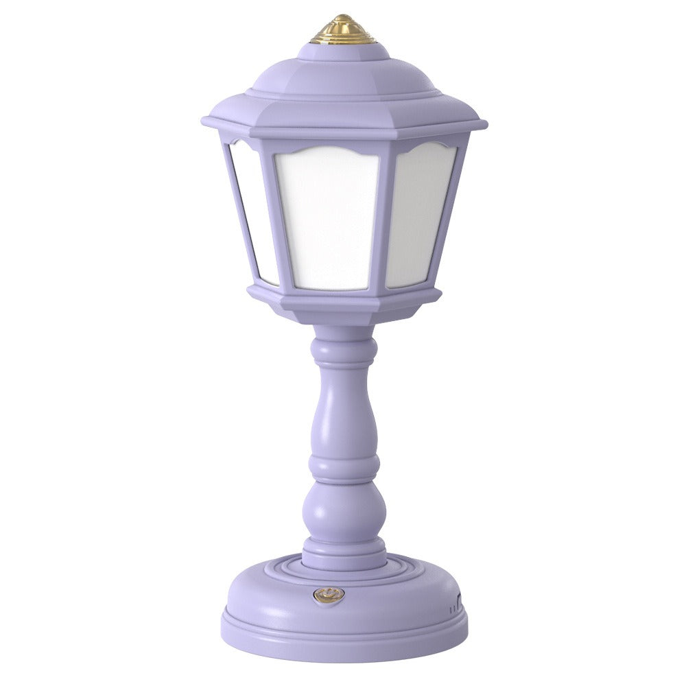 Retro Lamp Night Light Desk Lamp Purple