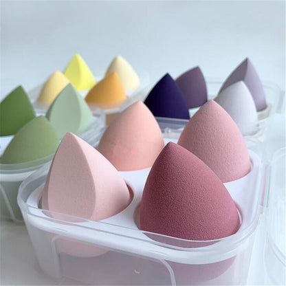 Makeup Blender Sponges 4-pc Set with Case