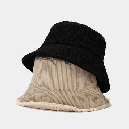 Corduroy Fleece Lined Bucket Hat