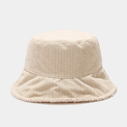 Corduroy Fleece Lined Bucket Hat