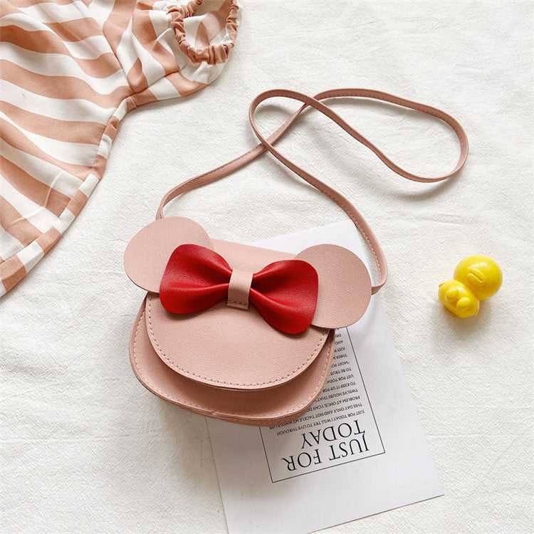 Mini Faux Leather Minnie Ears Handbags Pink and Red