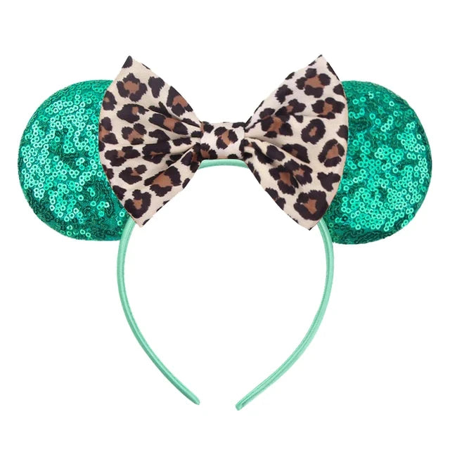 Leopard Print Mouse Ears Headband Collection 3