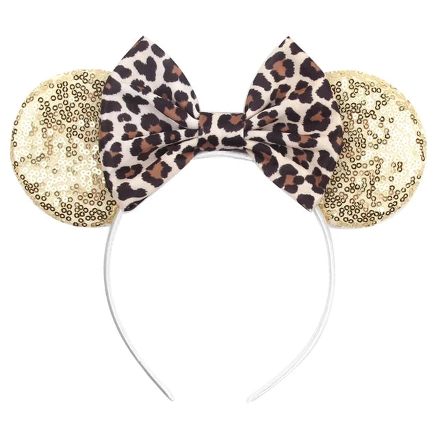 Leopard Print Mouse Ears Headband Collection 17