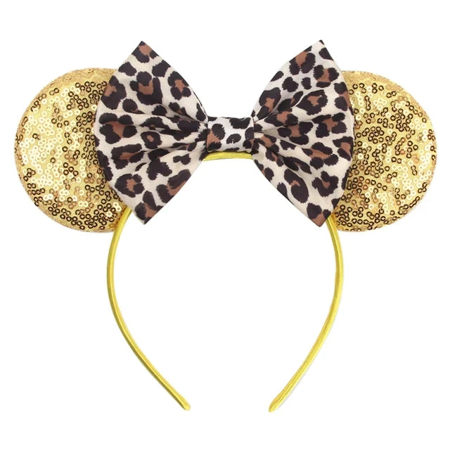Leopard Print Mouse Ears Headband Collection 15