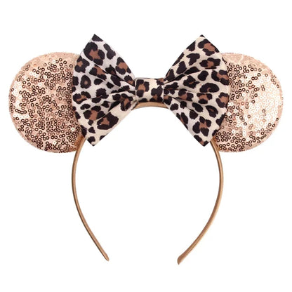 Leopard Print Mouse Ears Headband Collection 16
