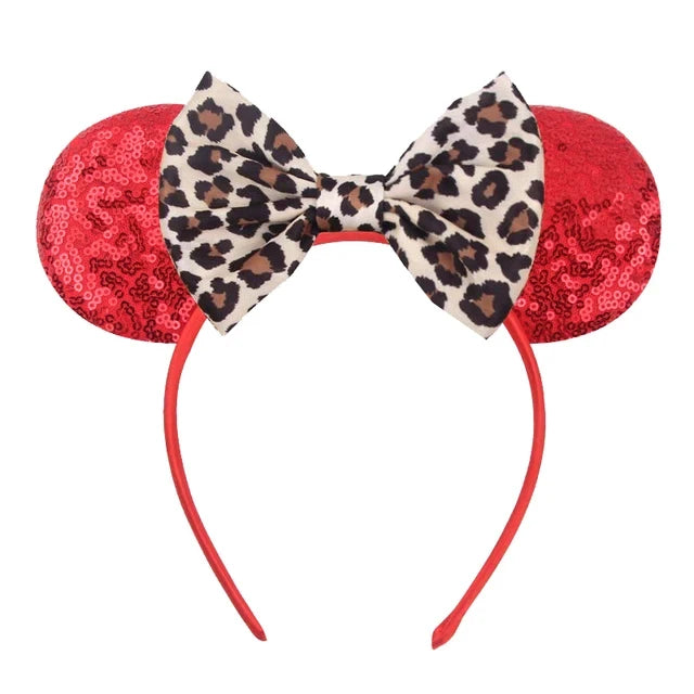 Leopard Print Mouse Ears Headband Collection 4